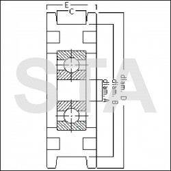 Grooved roller diameter flat initial 40