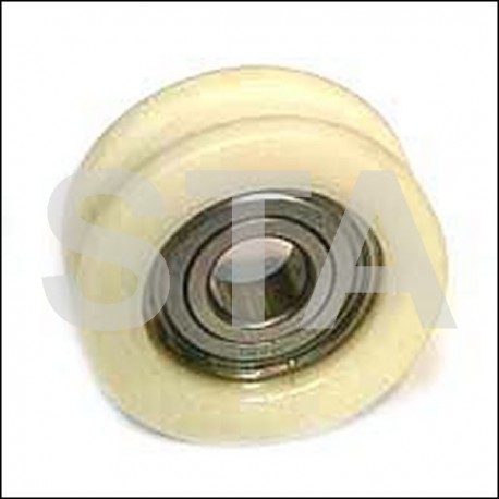 Grooved roller diameter flat initial 40