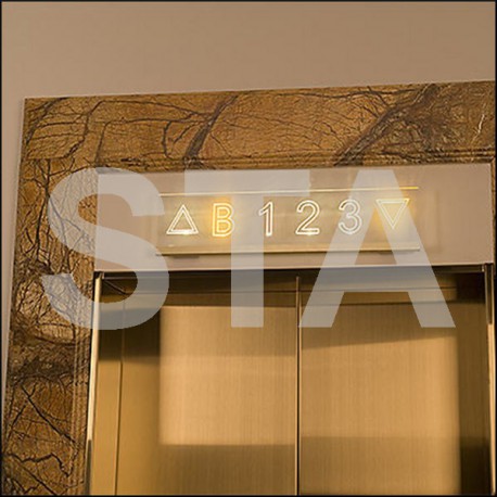 Gamme d'afficheurs lumineux sous verre acrylique