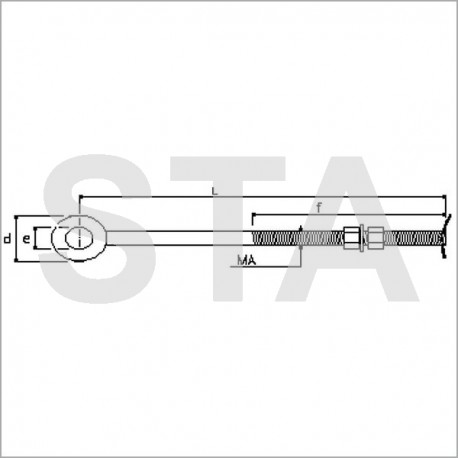 Shank to the eye L 150 D 37