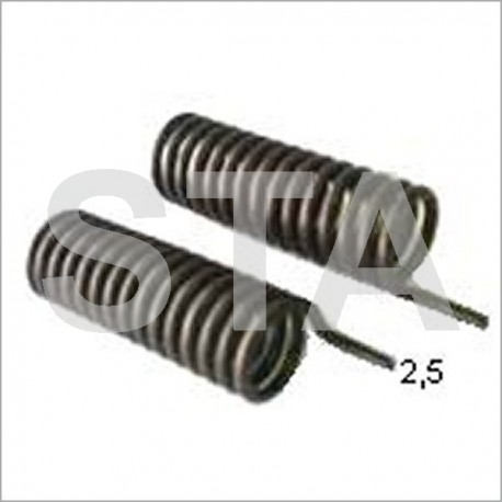The torsion spring 60 mm D 19 mm torsion right