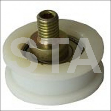 Grooved roller diameter flat initial 40