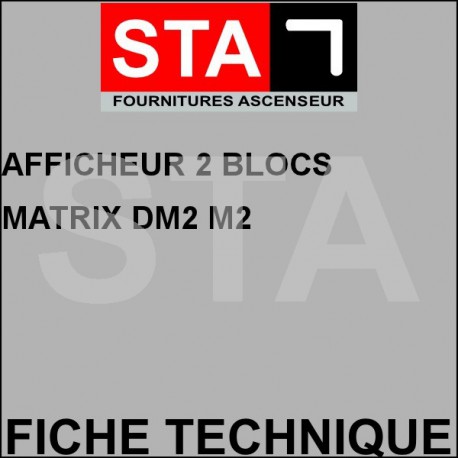 Display 2 block matrix m2 dm2