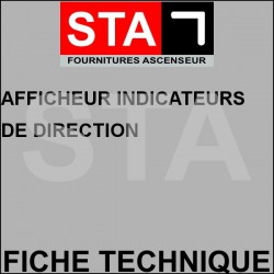 Afficheur indicateurs de direction