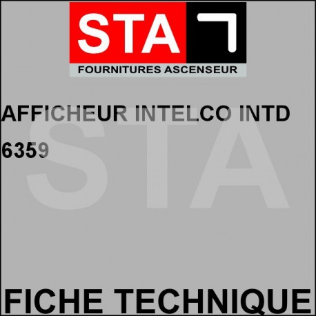 Afficheur intelco intd6359