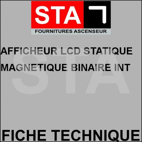 Afficheur lcd autonome avec capteurs magnetique