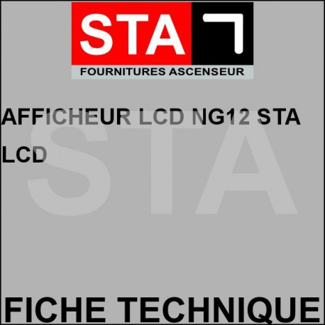 Afficheur lcd ng12 stalcd