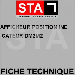 Afficheur position indicateur dm2m2