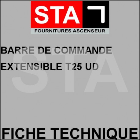 Barre de commande extensible t25 ud