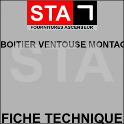 Boitier ventouse montage