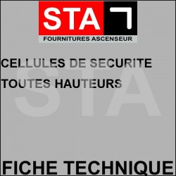 Cellules de securite toutes hauteurs pour monte charge sans porte cabine