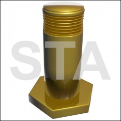 Axle with nut for 03102083