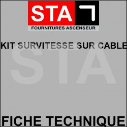 Overspeed on cable kit