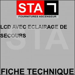 Lcd with emergency lighting