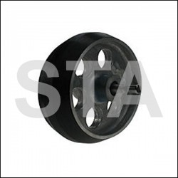 Otis roller axis with 200mm width 38mm outside diameter