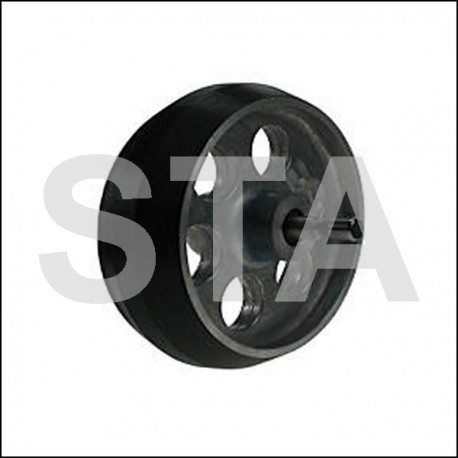 Otis roller axis with 200mm width 38mm outside diameter