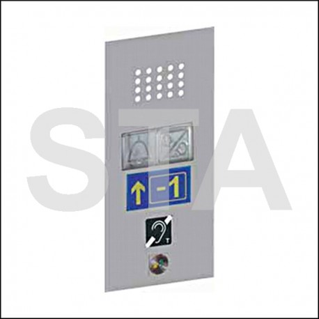 Kit synthèse vocale afficheur EN-8170-2 Plastron inox avec prédisposition boucle inductive