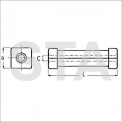Trim Sabiem counterweight nylon x L: 79x24 mm C: 7 mm