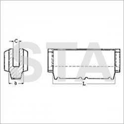 Trim Sabiem counterweight nylon x L: 80x18 mm C: 7.5 mm