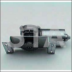 Door motor with pulley and attaches