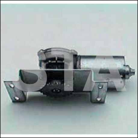 Door motor with pulley and attaches