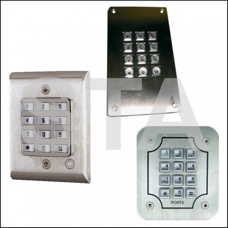 Digicode avec électronique déportée 2 relais