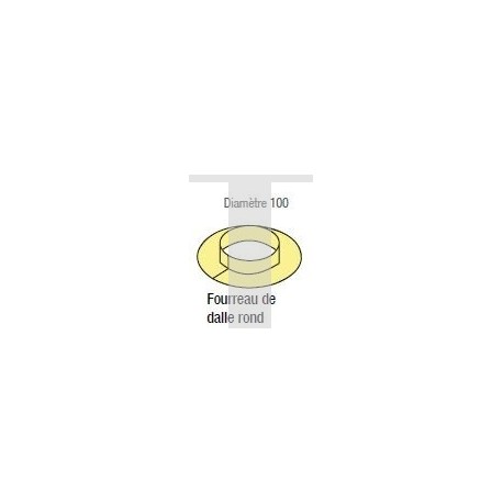  Fourreau de dalle rond. 