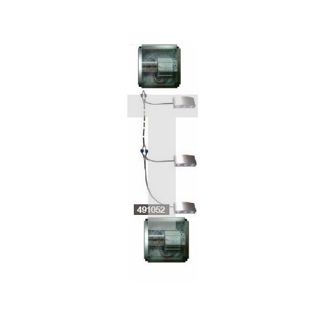  Boîtier d‘alimentation sortiee 9m 220VAC-12VDC 1pcs pour 3 niveaux 