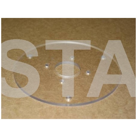 AAA462KE1 SPACER (ADAPTER) - CLEAR PLASTIC, M4 FIXINGS, FOR ENCODER ON D25 GEARLESS M/C