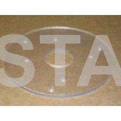 AAA462KE2 SPACER (ADAPTER) - CLEAR PLASTIC, M5 FIXINGS, FOR ENCODER ON D25 GEARLESS M/C