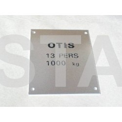 F0102AAY10
LOAD PLATE - S/S, 1000KG, FOR 13 PERSONS, 150MM HIGH, 110MM WIDE, FOR FRENCH MODULS