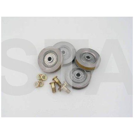 F02215Z990
ROLLER (SET OF 4) - HANGER, POLYURETHANE, 83MM DIA, 18MM WIDE, FOR NEW YORK TYPE DOOR