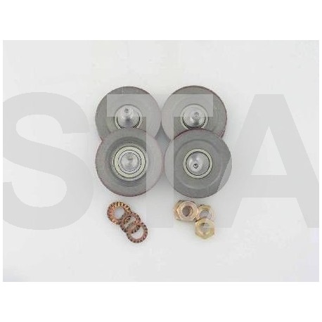 F02215Z999
ROLLER (SET OF 4) - HANGER, POLYURETHANE, 62MM DIA, 18MM WIDE, FOR SERIES 80 DOOR