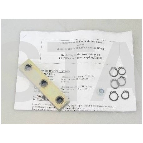 FAA5390A21 HINGE LOWER REPLACEMENT KIT FOR MOVABLE VANE ON TECHNA/D2000 DOORS