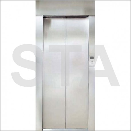 Kit complet porte cabine 2 vantaux H 2.000 mm PL 1300 mm RAL 7035