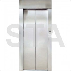 Kit complet porte cabine 2 vantaux H 2.000 mm PL 1000 mm INOX BROSSE