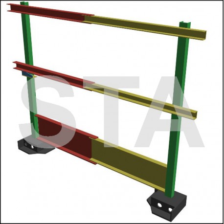 Balustrade H 1100mm ajustable en longueur