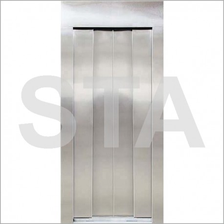 Kit complet porte palière 4 vantaux H 2.000 mm PL 1000 mm RAL 7035