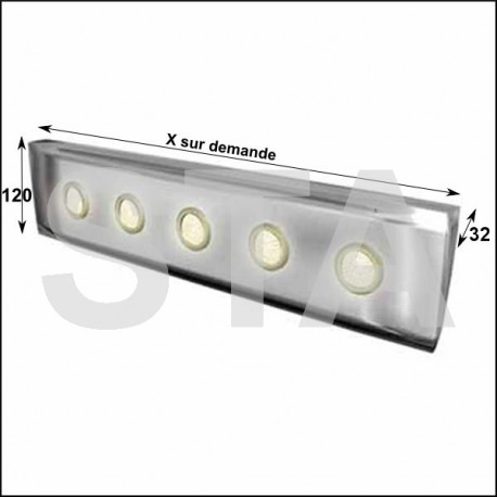 Eclairage led en corniche 1,4m linéaire Eclairage led en corniche 1,4m linéaire