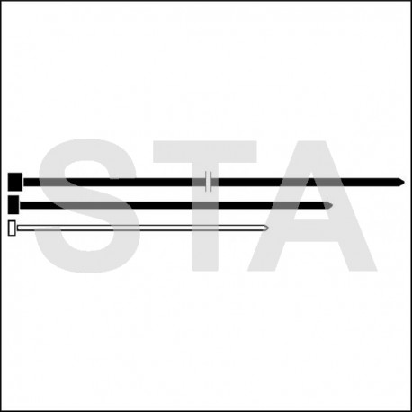 Collier serre cables moderne L 140 mm incolore