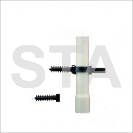 Embase à cheville pour collier de 9 mm de largeur