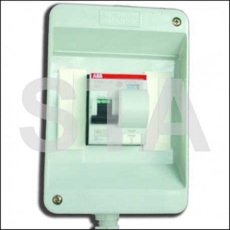 Boitier avec protection disj. diff. 16-30 mA