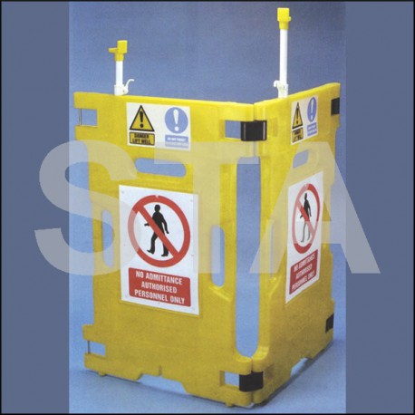 Barrière de sécurité 4 panneaux