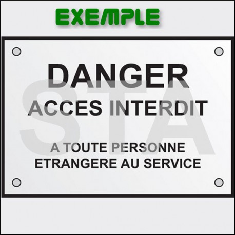 Plaque de signalisation Ne pas se pencher (balustrade)