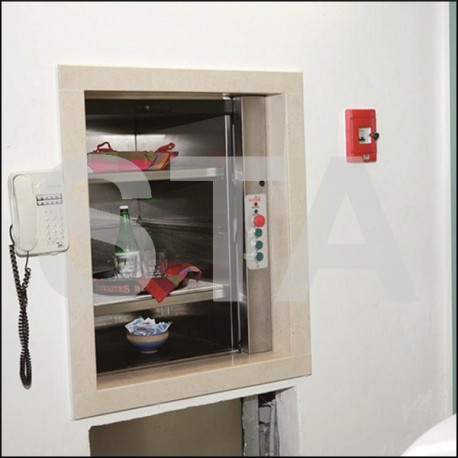 Monte-plats 2 services inox 800 x 1000 x 1000