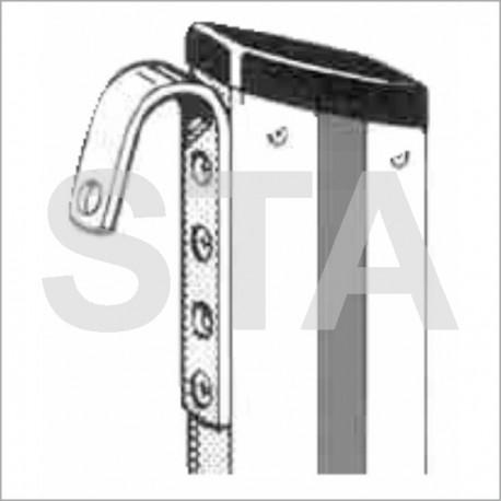 Crochet échelle avec écrous prisonniers