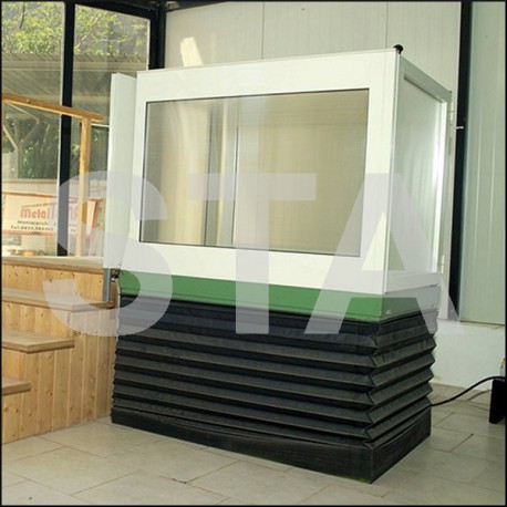 Plateforme élévatrice avec 2 pantographes