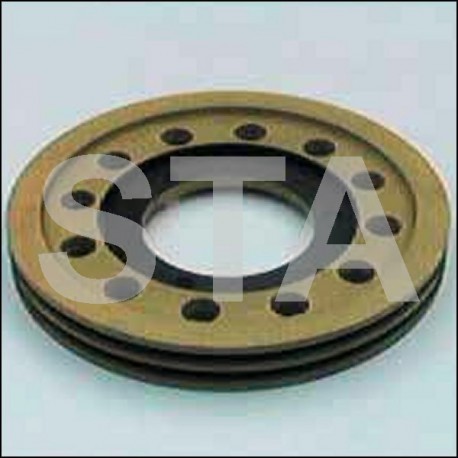 Poulie motrice Ø.250, 2 câbles  6