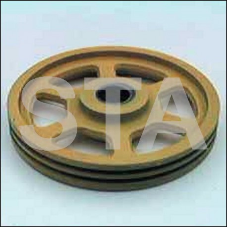 Poulie de déflection Ø 250, 4 gorges