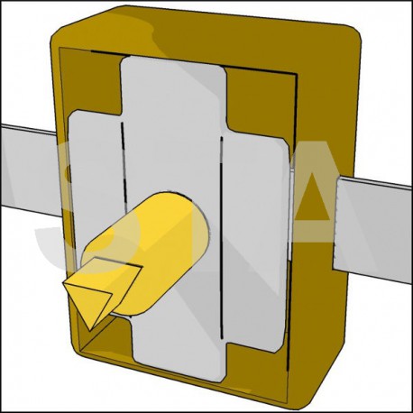 Gamme pompier : Verrou pompier triangle 1mm